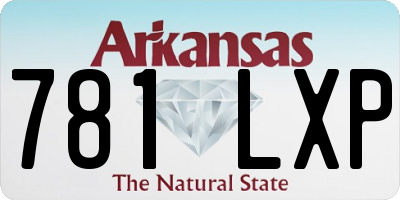 AR license plate 781LXP