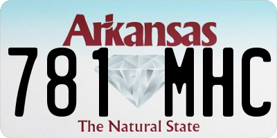 AR license plate 781MHC
