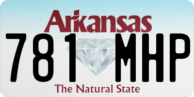 AR license plate 781MHP