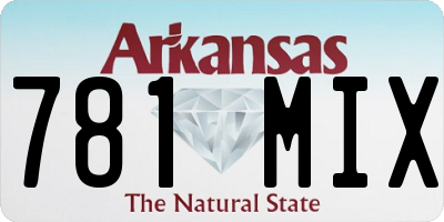 AR license plate 781MIX