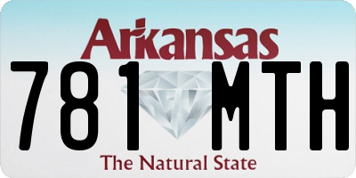 AR license plate 781MTH
