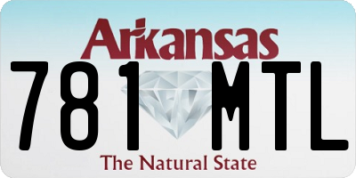 AR license plate 781MTL