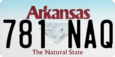 AR license plate 781NAQ