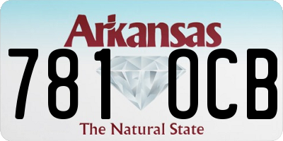 AR license plate 781OCB