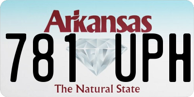 AR license plate 781UPH