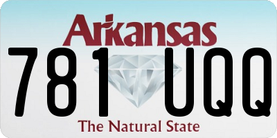 AR license plate 781UQQ