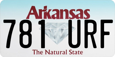 AR license plate 781URF
