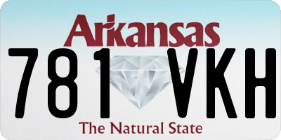 AR license plate 781VKH