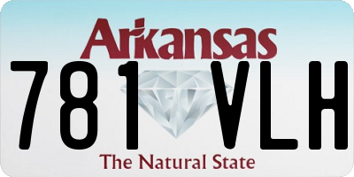 AR license plate 781VLH