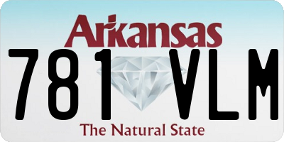 AR license plate 781VLM