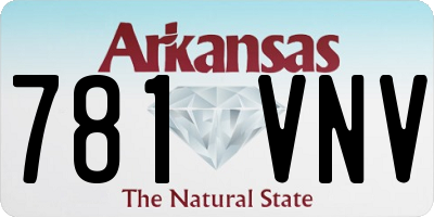 AR license plate 781VNV