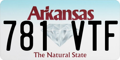 AR license plate 781VTF