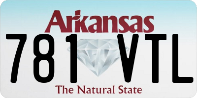 AR license plate 781VTL