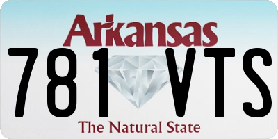 AR license plate 781VTS