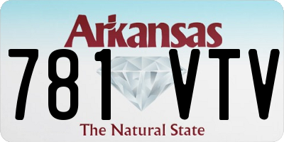 AR license plate 781VTV