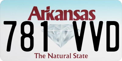 AR license plate 781VVD