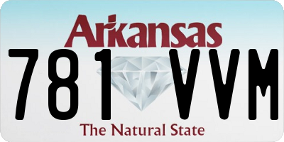 AR license plate 781VVM