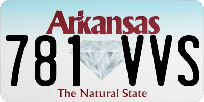 AR license plate 781VVS
