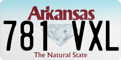 AR license plate 781VXL