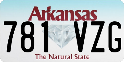 AR license plate 781VZG