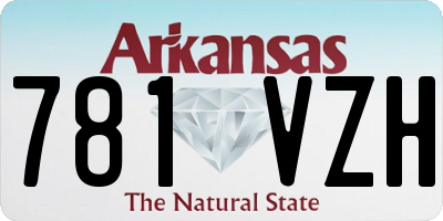AR license plate 781VZH