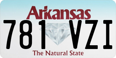 AR license plate 781VZI