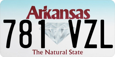 AR license plate 781VZL