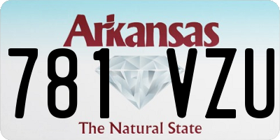 AR license plate 781VZU