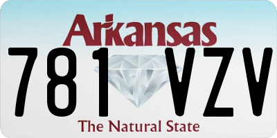 AR license plate 781VZV