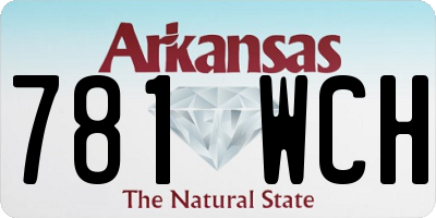 AR license plate 781WCH
