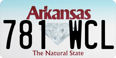 AR license plate 781WCL