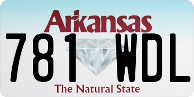 AR license plate 781WDL