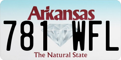AR license plate 781WFL