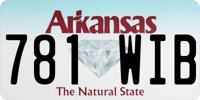 AR license plate 781WIB