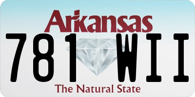 AR license plate 781WII