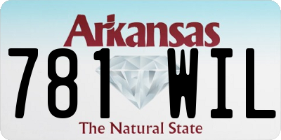 AR license plate 781WIL
