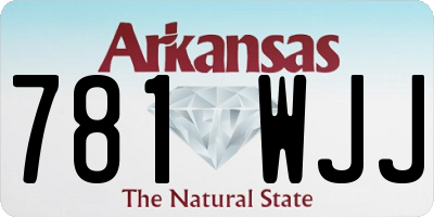 AR license plate 781WJJ