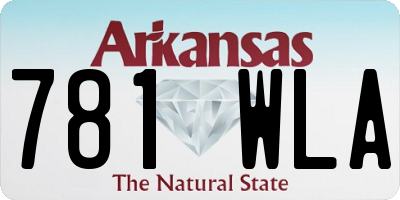 AR license plate 781WLA