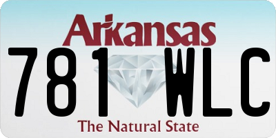 AR license plate 781WLC