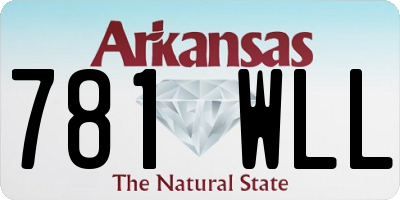 AR license plate 781WLL
