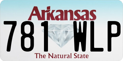 AR license plate 781WLP