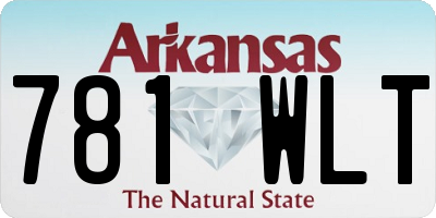 AR license plate 781WLT