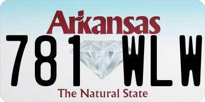 AR license plate 781WLW
