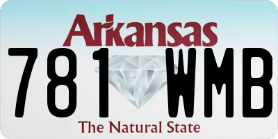 AR license plate 781WMB