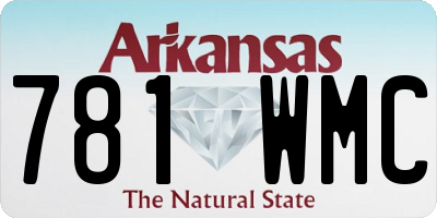 AR license plate 781WMC