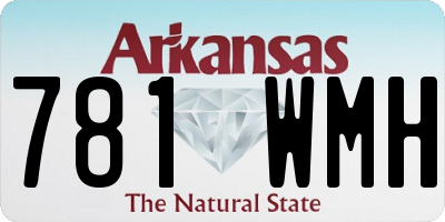AR license plate 781WMH