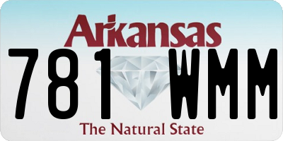 AR license plate 781WMM