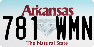 AR license plate 781WMN
