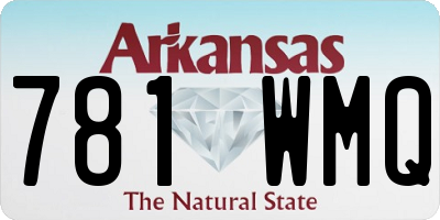 AR license plate 781WMQ