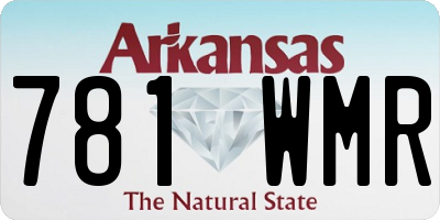 AR license plate 781WMR